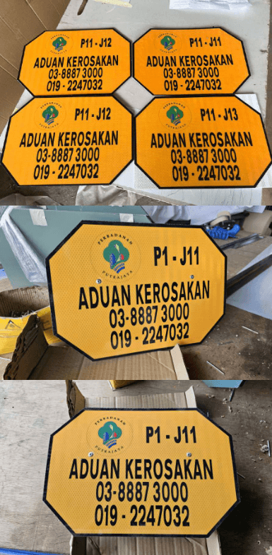 Reflective Material Usage — Asset Identification Signage