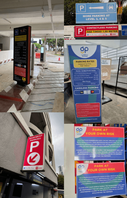 Facility Signage — Parking & Directional
